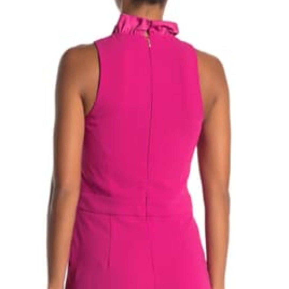 Trina Turk Pink Ruffle Sleeveless Jumpsuit NWT 4 - Picture 3 of 3